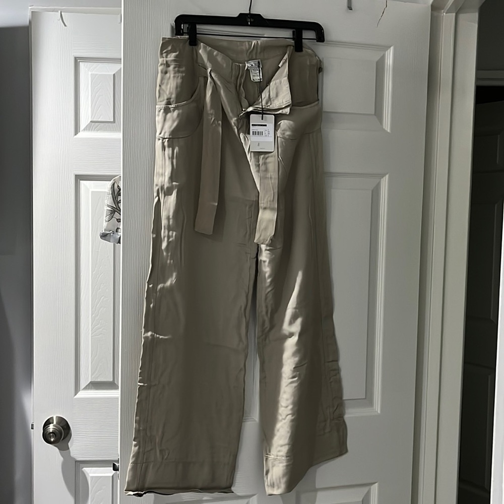 Transit Cream Linen Pants Size S